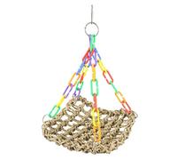 Bird Toys Hammock - Weave Rope Hangable Swing | Colorful Chewing Toys, Parrot Lounger, Bird Cage Stands for Parakeets Cockatiel