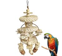 Bird Toys Natural Wooden Woven Foraging Shredder