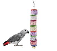 Bird Toys, Parakeet Toys with Bell, Parrot Toys, Bird Beak Grinding Stone, Bird Chew Toys for African Grey, Amazon Parrots, Budgies, Cockatiels, Lovebirds, Conures, Quakers, Small to Medium Birds