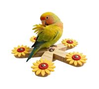 Bird Toys,Wooden Rotating Wheel Fun Enrichment Play,Parrot Perch Toy - Small Bird Enrichment Play for Conure Cockatiel Lovebird Canary Finch Boredom Relief