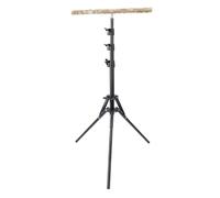 Bird Training Perch Stand Sturdy Bird Training Accessories 61.81in Multifunction Pepper Wood Parrot Perch Stand for Outdoor African Grey Budgies Cockatiels Lovebirds Conures