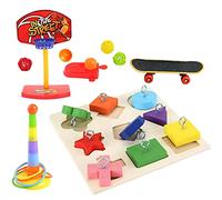 Bird Training Set Paraquito Cockatiel Congoul 5 Sort Parrot Colorful Safe Toy Story for Intelligence