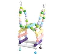Bird Training Stand Portable Tabletop Lightweight Parrot Perch With Small-Bell For Small Parakeets Finches Perches Table Perches Parrots With Large Perch