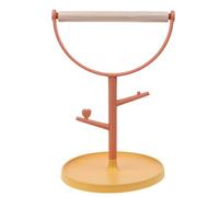Bird Training Stand Portable Tabletop Parrot Lightweight Perch With Tray For Small Parakeets Finches