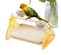Bird Training Stand - Table Bird Perch, Hygienic Removable Tray | Sanitary Maintenance Support Moderate size design allows sufficient activity space for the bird