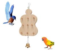 Bird Training Toy, Bird Enrichment Toy, Chew Block Wear Resistant Parrot Puzzle Toy, Wooden Board Traffic Games for Small Animal Activities for Indoor Outdoor Outdoor