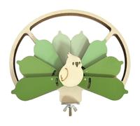 Bird Training Toy - Wood, Functional, 15.2x20cm, Lightweight | Interactive Cage Puzzle Feeder For Parrotlet Cockatiel Budgies Lovebird Conure Focus Discipline Snack Game Play Tool For Mental Exercise