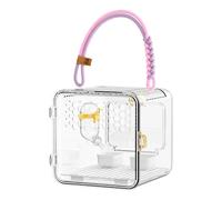 Bird Transport Cage, Portable Breathable Transparent Parrot Cage - Parakeet Carrier - for Parakeet Parakeet Canary Bourke Cockatiel Hamster Squirrel Flying Parrot