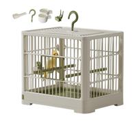 Bird Transport Travel Cage, Bird Cages for Parasites - Portable Bird Container, Bird Travel Carrier - Simple, Removable Tray with Hook Pocket for Turtle Doves, Parrots, Finches and Parrots