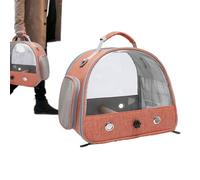 Bird Travel Bag - Lightweight Bird Carrier Bag, Bird Take out Bag | Double Zipper Travel Bird Backpack Cage, Transparent Pet Travel Cage with Circulation Holes for Birds Small Pets Hamsters Parrots