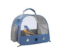 Bird Travel Bag - Lightweight Bird Carrier Bag, Bird Take out Bag | Double Zipper Travel Bird Backpack Cage, Transparent Pet Travel Cage with Circulation Holes for Birds Small Pets Hamsters Parrots