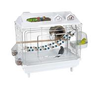 Bird Travel Cage - Clear Cockatiel Crate, Medium Home | ABS Iron Construction, Food Boxes External Bath Box Included, Easy Clean Travel Nesting Play Cage For Birds Indoor Outdoor Advent