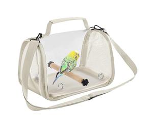 Bird Travel Cage - Compact Bird Carrier - Travel Cage, Foldable Backpack Storage for Canary Cockatiel - Hamster Pet Shorting Outdoor Indoor Trip