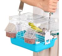 Bird Travel Cage - Lightweight Parrot Carrier Cage,With Handle, Heavy Duty Small Animal Supplies For Cockatiels Peony Budgies Pearl Munias