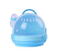 Bird Travel Cage Parrot,Lightweight Bird Carrier With Drinking Fountain,Transparent Bird Flight Cage With Handle-Pink/Blue decor