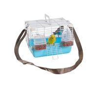 Bird Travel Cage - Portable Transport Container with Handle, Ventilated Small Aviary Transport House, Safe Bird Travel Protection, Transport Container for Resettlement of Feathers | Pet Mobility for