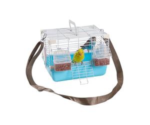 Bird Travel Cage - Portable Transport Container with Handle, Ventilated Small Aviary Transport House, Safe Bird Travel Protection, Transport Container for Resettlement of Feathers | Pet Mobility for