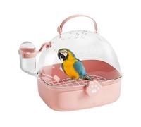 Bird Travel Cage, PVC Portable Hamster Enclosure, Water Bottle Included, Spacious Pet Carrier Accessory, Hedgehog Transport Box, Pet Carrier Habitat