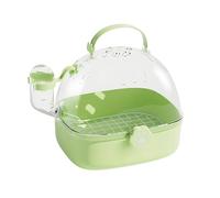 Bird Travel Cage, Pvc Portable Hamster Enclosure, Water Bottle Included, Spacious Pet Carrying Accessory, Hedgehog Transport Box, Macaw Cockatiel Sparrow Habitat, Parakeet Lovebird Conure Carrier Crat