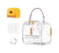 Bird Travel Cage | Transport Cage for Small Parrots Portable - Pet Play Accessories, Foldable Bird Habitat for Parrots, Conures, Cockatiels, A