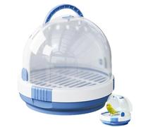 Bird Travel Carrier 18x18x16cm Clear Bird Parrot Transport Cage Breathable Small Bird Carrier Travel Bag For Parrot Parakeet Small Animals For Travel Hiking Camping