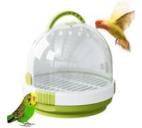 Bird Travel Carrier - Lightweight Bird Bag, Transparent Travel Cage | Breathable portable design, small animal carrier with locking latch for parakeet outdoor trips hiking adventures walking journeys