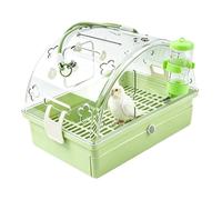 Bird Travel Carrier Transparent Food Water Feeding Dish and Bathtub | with Drawer-Type Waste Tray Parrot Carrier for Bunny Tortoise Reptile Cockatiel Walking Picnic Outdoor