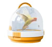 Bird Travel Carrier - Transparent Travel Cage, Lightweight Bird Bag | Breathable portable design, small animal carrier with locking latch for parakeet outdoor trips adventures hiking walking journeys