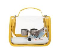 Bird Travel Carrier, Ventilated Design, 28x20x22cm, Small Pet Cage With Breathable Mesh Window r Vĩėw Portable Bird Travel Carrier, Lightweight Build, For Parrot, Parakeet, Cockatiel, Conure