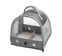 Bird Travel Carrier with Perch - Carry Bag for Parakeet Perch | Foldable and Removable Travel Bag for Parakeets for Birds, Hamsters, Small Animals