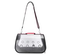 Zerodis Bird Travel Carrier with Perch Parrot Travel Cage Plastic Transparent Parrot Breathable Lightweight Bag for Cockatiels Grey Parrot