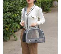 Bird Travel Carrier with Standing Perch and Shoulder Strap Breathable Collapsible Small Bird Carrier Travel Bag for Parrots, Pigeons, Rabbits, Chinchillas, 33 * 26 * 24cm