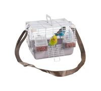 Bird Travel Carrier With Standing Perch And Stainless Steel Tray | Parrot Travel Cage - Large Comfortable Bird Backpack For, Cockatiel, Parakeets, African Grey, Caique, Senegal, Conures For Par