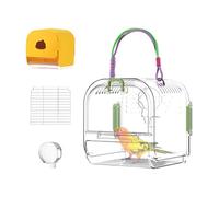 Bird Travel Stay - Parakeets Cage With Extendable Drawer | Toy Pet Foldable for Parakeets Conures Budgies Cockatiels Macaws