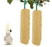 Bird Treat Sticks - Natural Grain Composition Two Piece Set, Fourteen cm Length, Chew Enrichment Design | Suitable for Cockatiel