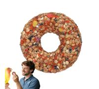 Bird Treats - Bird Toys for Parakeets, Grain Teether Donut Shape Training Snack | for Enrichment Lovebirds Aviary Accessories Canary Finch Small Pet Feeding Reward Chewing Toy