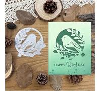 Bird Tree Branch Flower Leaf Metal Die Cuts,Christmas Bird Wedding Card Cutting Dies Cut Stencils DIY Scrapbooking Decorative Embossing Paper Scrapbooking Card Making
