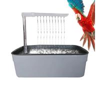 BIRD TUB - Electric Pet Shower for Cockatiels or Budgies, Portable Water Basin | Easy Set Up Cage Mounted Bath Toy, USB Bird Washer, Hygiene Station