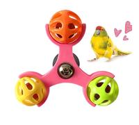 Bird Turnstile Toys - Interactive Bite Resistant Sparrow Enrichment Windmill - Rotary Bell Ball for Birds - for Cockatiels, Canaries, Macaws, Parakeets and Parakeets