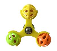 Bird Turnstiles Toys | 360° Rotating Sparrow Shape Windmill for Fun Enrichment, Chew Toy and Exercise for Birds | Cockatiels, Canaries, Macaws, Parakeets and Con