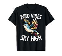 Bird Vibes Sky High Colorful Flying Bird Nature T-Shirt