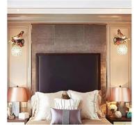 Bird Wall Lamps LED Interior Nordic Resin Light for Home Living Room Bedroom Corridor Fixture (Left+Right)