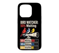 Bird Watcher 50% Waiting 30% Walking 20% Actual Birds Case for iPhone 15 Pro