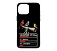 Bird Watcher 50% Waiting 30% Walking 20% Actual Birds Case for iPhone 16 Pro Max