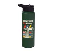 Bird Watcher 50% Waiting 30% Walking 20% Actual Birds Stainless Steel Insulated Water Bottle
