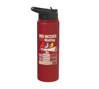 Bird Watcher 50% Waiting 30% Walking 20% Actual Birds Stainless Steel Insulated Water Bottle