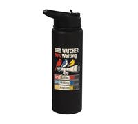 Bird Watcher 50% Waiting 30% Walking 20% Actual Birds Stainless Steel Insulated Water Bottle