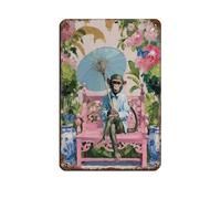 Bird Watcher Art Retro Poster Metal Tin Sign Chic Art Retro Iron Painting Bar People Cave Cafe Family Garage Poster Wall Decoration 8x12inch(20x30cm)