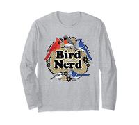 Bird Watchers Bird Nerd Graphic Humorous Birding Hobby Long Sleeve T-Shirt
