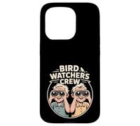 Bird Watchers Crew Retro Binoculars Ornithologist Seniors Case for iPhone 15 Pro